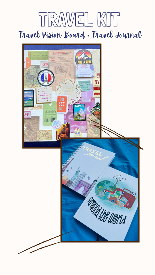 Travel Gift Set - Travel Vision Board + Travel Journal